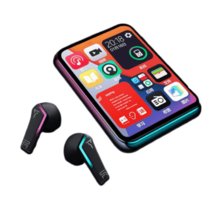 mp4 mp3 전자책 엠피쓰리 블루투스 워크맨 OTG USB 다운로드 C타입, 68GB, 기본+충전기, 2in터치블랙