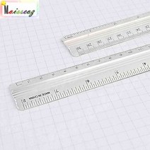 SBAKN 알루미늄 쇠자 인치겸용 INCH 30CM 스틸방안자 스텐레스자