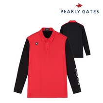 파리게이츠 골프 pearlygatesgolf남성 컬러 블록 카라 티셔츠 P51102TO001_RE, 004, RE
