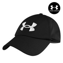 언더아머 블리징 볼캡 골프 헬스 운동 모자 블랙 1361532-001, Black-OSFM