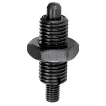 Kipp 03096-2004AK Steel Indexing Plungers Without Collar Threaded Pin K Style Locking Pin Hardene, 1, 32 mm Length, 5/16-24 Thread,