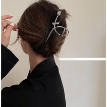 Honeymoon Studio (무료 배송 )메탈 로즈 심플 머리핀