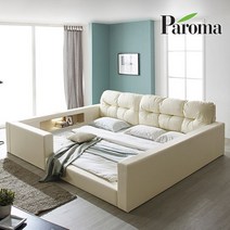 리나 범퍼 패밀리침대+솔리드7존40T독립매트리스Q+SS, 블랙