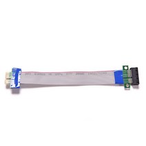 PCI Express Flex 재배치 케이블 1X 1x 슬롯 라이저 카드 확장 리본 Bitcoin Miner 용, 한개옵션1, 01 Extension Cable