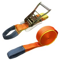베스트 앤서 하체 고정 고정 벨트 래싱 벨트 타이 다운 와카 파단 하중 2000kg 벨트 폭 50mm 고정측 1m 권측 6m 래칫 벨트 I후크 로프 훅 대응 와카 아이 타입