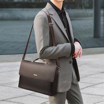 직장인 회사원용 정장코디 광택 남성 노트북 서류가방