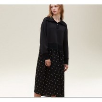 써스데이아일랜드 [여성]니트 배색 져지 믹스 원피스(T226MOP140W) 395598