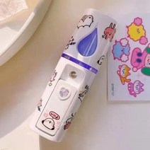 어메이징 미니 가습기 휴대용 세척쉬운 통세척 감성 스티커 필터없는 소형 보습 가습기, 화이트 C (30ml) + 스티커