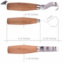 목공칼 우드 카빙 키트 조각도 조각칼 스테인레스 스틸 목각 커터 목공 조각 DIY 나무 손잡이 스푼 칼 도구 세트당 2 개