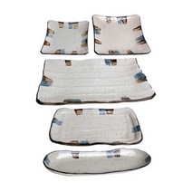 유포코리아 도자기 생선접시 사각 타원접시 업소용 반찬기 도자기, 일제-273 생선접시