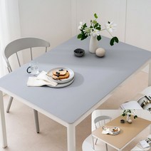 (14colors 11size) 롤로아 100% 방수 가죽 식탁보 테이블보, 160x90cm, 양면-12 (Gray+LightGold)