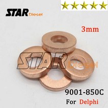인젝터 10PCS 연료 시스템 인젝터 수리 키트 연소 챔버 씰링 구리 와셔 9001-850C (크기: 7.1*15*3mm) 두께, 한개옵션0