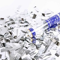 파티해 파티 컨페티폭죽 (30CM), 실버