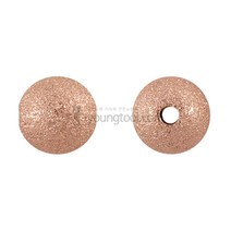 14K 핑크 골드필드 샌딩라운드 볼 장식 3.0 mm 10개입, 단품