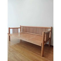 나무 벤치 쇼파 의자 침대 현관 거실 평상 북유럽, 소파 + 쿠션 204x87x89cm
