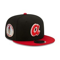 New Era 애틀랜타 브레이브스 9FIFTY 1972 올스타 게임 ASG 스냅백 캡 조절식 모자 블랙 레드