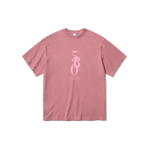OIOI 오아이오아이 VERTICAL LOGO ADVANCED T-SHIRT DEEP PINK