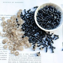 장난감 아이용 블랙 플라스틱 봉제 안전 눈 아미구루미 DIY 공예 재미있는 동물 인형 액세서리 5-14mm 5, 01 5mm_01 100pcs