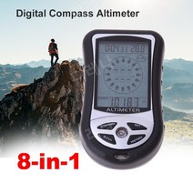 산악용GPS 등산 네비게이터 시계 나침반 스포츠 휴대용 디지털, 블랙(AAA 배터리), 1개