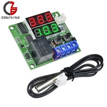 써모스탯 써모스텟 w1209 스마트 디지털 온도 조절기 온도계 5v 12v 실내 실외, w1219 12v 적록