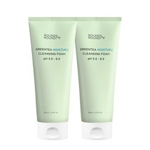 라운드어라운드 그린티 약산성 클렌징폼 200ml+200ml(리뉴얼), 200ml, 2개