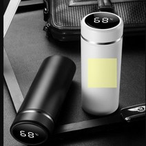 텀블러_LED_460ml_보온_온도조절_보냉 3F19, 레드