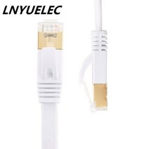 POE 확장기 Lnyuelec CAT7 RJ45 패치 이더넷 LAN 네트워크 케이블 라우터 스위치 골드 도금 cat7 8P8C 플러그, 하얀_30 메터
