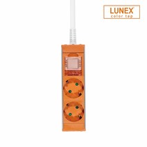 동양-컬러 오렌지 16A 알루미늄 멀티탭 (렉용 랙용 멀티텝 멀티콘센트 전기 콘센트 전기 코드선 접지멀티탭 2구 멀티탭 4구멀티탭 6구멀티탭 컴퓨터멀티탭 가전 전기용품 tv), 6구3m