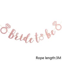 웨딩 장식 독신 파티 베일 크라운 팀 신부 머리띠 들러리 새틴 새시 샤워 암탉 밤, 42 ring rose gold