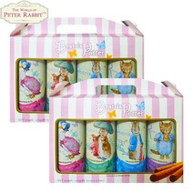 예이니식품 피터래빗 럭셔리 웨이퍼 롤 선물세트 바닐라100g 2개+카푸치노100g 2개+초코100g 2개+쿠키앤크림100g 2개 (총8개) 새제품한정행사과자스낵웨하스스틱, 100g, 2개