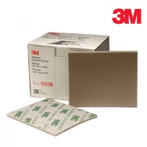 3M 스폰지 연마재 페파 프라이머 퍼티 수공구 퍼티작업 연마석 하도작업 광택 사포, 02600(1200~1500방)