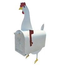 대형우체통 건의함 편지함 우편함 주택 우체통 집앞 벽걸이 스탠드 편지 외부 동물 모양 농장 정원 방수 홈 장식 대용량, 닭