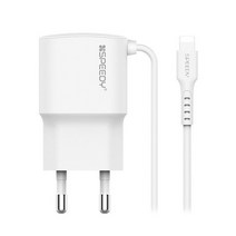 아이폰 8핀 2.1A 2m 일체형충전기 군대 부대 반입가능, 일체형 8핀 화이트