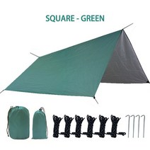 백패킹텐트 미니멀 쉘터 초경량 비박 텐트 해먹 비 방수 UV 경량 캠핑 배낭 방수포 대피소 또는 하이킹, [03] Rhombus - Black