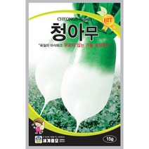 청아무 무우씨앗 김장무 씨앗 무 종자 가을무 씨 15g, 1개
