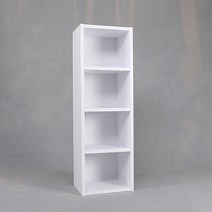 아레다 2단3단4단 공간박스 책장 큐브 칼라 박스 400 600, 400 사이즈 4단/화이트