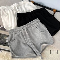 JUSTFEELING 1+1 88까지! 여름 단색 숏 여자 집에서입는 돌핀 팬츠