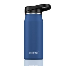 VEEFINE 스테인리스 스틸 리유저블 보온텀블러, 딥 블루, 591.5ml