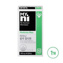 마이니 여성 남성 활력 멀티비타민 미네랄 종합 영양제 비타민 A C D E B군 복합제 B1 B2 B6 B12 엽산 비오틴 나이아신 판토텐산 마그네슘 아연 셀레늄 구리 철분 캡슐, 1세트, 남성 활력 멀티 비타민 미네랄 맨 60정