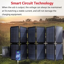 태양열패널 100W ETFE Foldable 태양 전지 패널 휴대용 열 충전기 DC USB 출력 정제 밴 RV, 한개옵션0