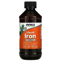 나우 푸드 액상 철분 237ml, One Color, One Size, 1개, 237ml(8fl oz)