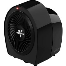 Vornado Velocity 1R 개인 공간 공기 순환 온풍기 히터 블랙, 기본