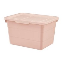 이케아 소케르비트 수납함+뚜껑 19x26x15cm 핑크