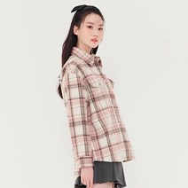 체이스플러스 여성 울라이크 기모 체크 셔츠 BFRG5454C