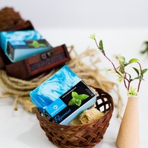 에코모닝 페퍼민트 수제 스퀘어 클렌징비누