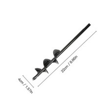 오거 드릴 스크류 핸드 가든 어거Mintiml-정원 화분 나선형 드릴 비트 꽃 전구 육각 샤프트 오거 마당 원예, 01 4x22cm