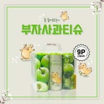 선물세트 9P 부자사과 / 슬림티슈 설 새해 선물 집들이 개업 선물세트 재물복 풍수인테리어 인테리어티슈 선물하기