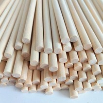 모형재료 원형 나무막대기 아이스크림 스틱 핸드메이드 건축물 DIY 작은 집 원목 자작나무처럼 작다 나무봉 4809097820, 통나무 100 *5밀리미터 260 즈