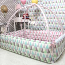 러브스티치 북유럽트라이앵글 범퍼침대 모빌대 포함, 특대형 커버만