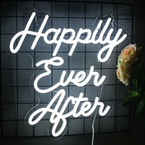 네온사인 파티 유연한 네온 사인 결혼식 생일 축하 조명 파티 맞춤 후 LED 라이트, 01 White_01 5w